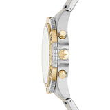 Buy Shop Fossil Garrett Analog Black Dial Two Tone Steel Strap Watch for Men - FS5771 USA Online