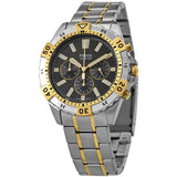 Buy Shop Fossil Garrett Analog Black Dial Two Tone Steel Strap Watch for Men - FS5771 USA Online