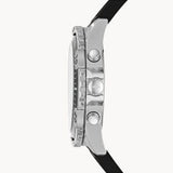 Buy Shop Fossil Garrett Chronograph Black Dial Black Rubber Strap Watch for Men - FS5624 USA Online