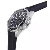 Buy Shop Fossil Garrett Chronograph Black Dial Black Rubber Strap Watch for Men - FS5624 USA Online