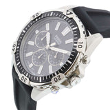 Buy Shop Fossil Garrett Chronograph Black Dial Black Rubber Strap Watch for Men - FS5624 USA Online