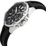 Buy Shop Fossil Garrett Chronograph Black Dial Black Rubber Strap Watch for Men - FS5624 USA Online