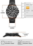 Buy Shop Fossil Garrett Chronograph Black Dial Black Steel Strap Watch for Men - FS5773 USA Online