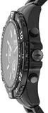 Buy Shop Fossil Garrett Chronograph Black Dial Black Steel Strap Watch for Men - FS5773 USA Online
