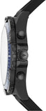 Buy Shop Fossil Garrett Chronograph Blue Dial Black Rubber Strap Watch for Men - FS5695 USA Online