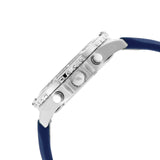 Buy Shop Fossil Garrett Chronograph Blue Dial Blue Rubber Strap Watch for Men - FS5709 USA Online