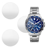 Buy Shop Fossil Garrett Chronograph Blue Dial Silver Steel Strap Watch for Men - FS5623 USA Online