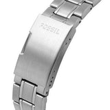 Buy Shop Fossil Garrett Chronograph Blue Dial Silver Steel Strap Watch for Men - FS5623 USA Online