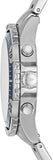Buy Shop Fossil Garrett Chronograph Blue Dial Silver Steel Strap Watch for Men - FS5623 USA Online