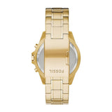 Buy Shop Fossil Garrett Chronograph Gold Dial Gold Steel Strap Watch for Men - FS5772 USA Online