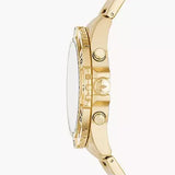 Buy Shop Fossil Garrett Chronograph Gold Dial Gold Steel Strap Watch for Men - FS5772 USA Online