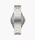 Buy Shop Fossil Garrett Chronograph Green Dial Two Tone Steel Strap Watch for Men - FS5622 USA Online