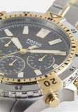 Buy Shop Fossil Garrett Chronograph Green Dial Two Tone Steel Strap Watch for Men - FS5622 USA Online