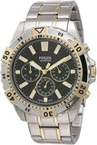 Buy Shop Fossil Garrett Chronograph Green Dial Two Tone Steel Strap Watch for Men - FS5622 USA Online