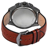 Buy Shop Fossil Garrett Chronograph Grey Dial Brown Leather Strap Watch for Men - FS5770 USA Online