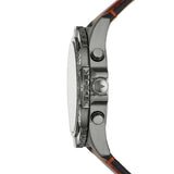 Buy Shop Fossil Garrett Chronograph Grey Dial Brown Leather Strap Watch for Men - FS5770 USA Online