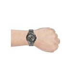Buy Shop Fossil Garrett Chronograph Grey Dial Grey Steel Strap Watch for Men - FS5621 USA Online