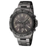 Buy Shop Fossil Garrett Chronograph Grey Dial Grey Steel Strap Watch for Men - FS5621 USA Online