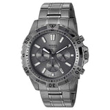 Buy Shop Fossil Garrett Chronograph Grey Dial Grey Steel Strap Watch for Men - FS5621 USA Online