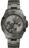 Buy Shop Fossil Garrett Chronograph Grey Dial Grey Steel Strap Watch for Men - FS5621 USA Online