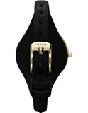 Buy Shop Fossil Georgia Black Dial Black Leather Strap Watch for Women - ES3148 USA Online