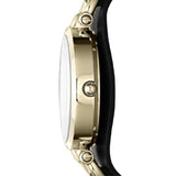 Buy Shop Fossil Georgia Black Dial Black Leather Strap Watch for Women - ES3148 USA Online