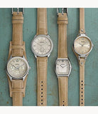Buy Shop Fossil Georgia Bone Grey Dial Beige Leather Strap Watch for Women - ES2830 USA Online