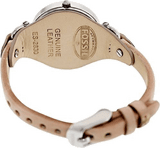 Buy Shop Fossil Georgia Bone Grey Dial Beige Leather Strap Watch for Women - ES2830 USA Online