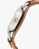 Buy Shop Fossil Georgia Bone Grey Dial Beige Leather Strap Watch for Women - ES2830 USA Online