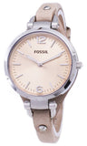 Buy Shop Fossil Georgia Bone Grey Dial Beige Leather Strap Watch for Women - ES2830 USA Online