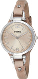 Buy Shop Fossil Georgia Bone Grey Dial Beige Leather Strap Watch for Women - ES2830 USA Online