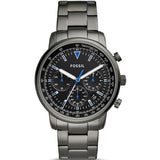 Buy Shop Fossil Goodwin Chrono Analog Black Dial Grey Steel Strap Watch for Men - FS5518 USA Online