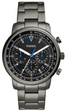 Buy Shop Fossil Goodwin Chrono Analog Black Dial Grey Steel Strap Watch for Men - FS5518 USA Online