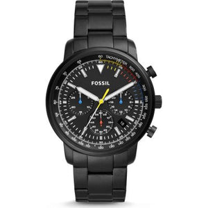 Buy Shop Fossil Goodwin Chronograph Black Dial Black Steel Strap Watch for Men - FS5413 USA Online