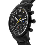 Buy Shop Fossil Goodwin Chronograph Black Dial Black Steel Strap Watch for Men - FS5413 USA Online