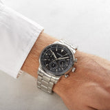 Buy Shop Fossil Goodwin Chronograph Black Dial Silver Steel Strap Watch for Men - FS5412 USA Online