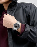 Buy Shop Fossil Goodwin Chronograph Black Dial Silver Steel Strap Watch for Men - FS5412 USA Online