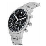 Buy Shop Fossil Goodwin Chronograph Black Dial Silver Steel Strap Watch for Men - FS5412 USA Online