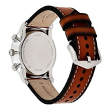 Buy Shop Fossil Goodwin Chronograph Blue Dial Brown Leather Strap Watch for Men - FS5414 USA Online