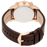 Buy Shop Fossil Goodwin Chronograph White Dial Brown Leather Strap Watch for Men - FS5415 USA Online