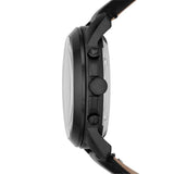 Buy Shop Fossil Grant Automatic Black Dial Black Leather Strap Watch for Men - ME3028 USA Online