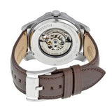 Buy Shop Fossil Grant Automatic Skeleton Black Dial Brown Leather Strap Watch for Men - ME3095 USA Online