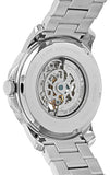 Buy Shop Fossil Grant Automatic Skeleton Black Dial Silver Steel Strap Watch for Men - ME3103 USA Online