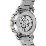 Buy Shop Fossil Grant Automatic Skeleton Black Dial Silver Steel Strap Watch for Men - ME3103 USA Online