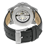 Buy Shop Fossil Grant Automatic Skeleton White Dial Black Leather Strap Watch for Men - ME3101 USA Online