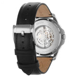Buy Shop Fossil Grant Automatic Skeleton White Dial Black Leather Strap Watch for Men - ME3101 USA Online