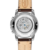 Buy Shop Fossil Grant Automatic White Dial Brown Leather Strap Watch for Men - ME3027 USA Online