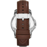 Buy Shop Fossil Grant Automatic White Dial Brown Leather Strap Watch for Men - ME3052 USA Online