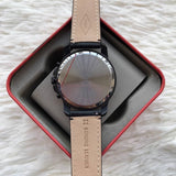 Buy Shop Fossil Grant Chronograph Black Dial Black Leather Strap Watch for Men - FS5132 USA Online