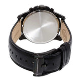 Buy Shop Fossil Grant Chronograph Black Dial Black Leather Strap Watch for Men - FS5132 USA Online
